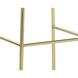 Ria 38.75 inch Clear / Gold Barstool